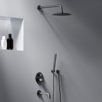 Душевая система Damixa Scandinavian Pure 936510300, цвет черный матовый