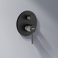 Душевая система Damixa Scandinavian Pure 936510300, цвет черный матовый
