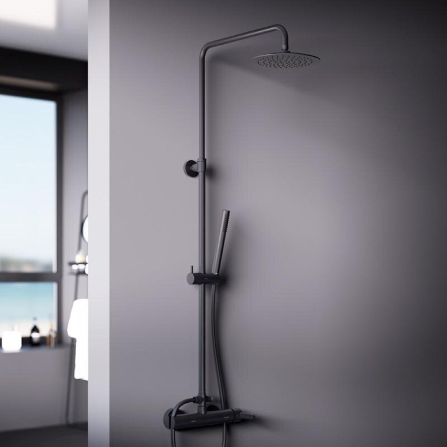 Душевая система Damixa Scandinavian Pure 936710300, цвет черный матовый