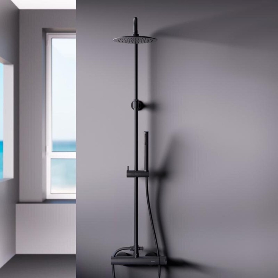 Душевая система Damixa Scandinavian Pure 936710300, цвет черный матовый
