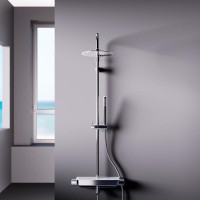 Душевая система Damixa Scandinavian Pure, с изливом, цвет хром, 936730000