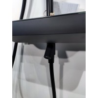 Душевая система Damixa Scandinavian Pure, термостатическая, с изливом, черный матовый, 936760300
