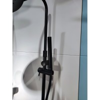 Душевая система Damixa Scandinavian Pure, термостатическая, с изливом, черный матовый, 936760300