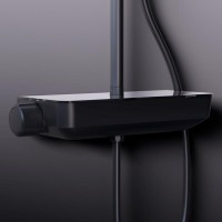 Душевая система Damixa Scandinavian Pure 936780300, цвет черный матовый