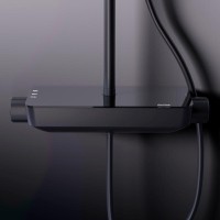 Душевая система Damixa Scandinavian Pure 936780300, цвет черный матовый