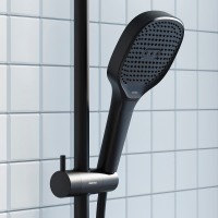 Душевая лейка Damixa Merkur 940020300, 3 режима, черная матовая