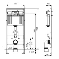 Инсталляция для унитаза TECE Base 9400400.WC1 с унитазом TECE V04 с кнопкой смыва TECEbase, белый