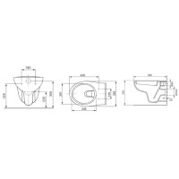 Инсталляция для унитаза TECE Base 9400400.WC1 с унитазом TECE V04 с кнопкой смыва TECEbase, белый