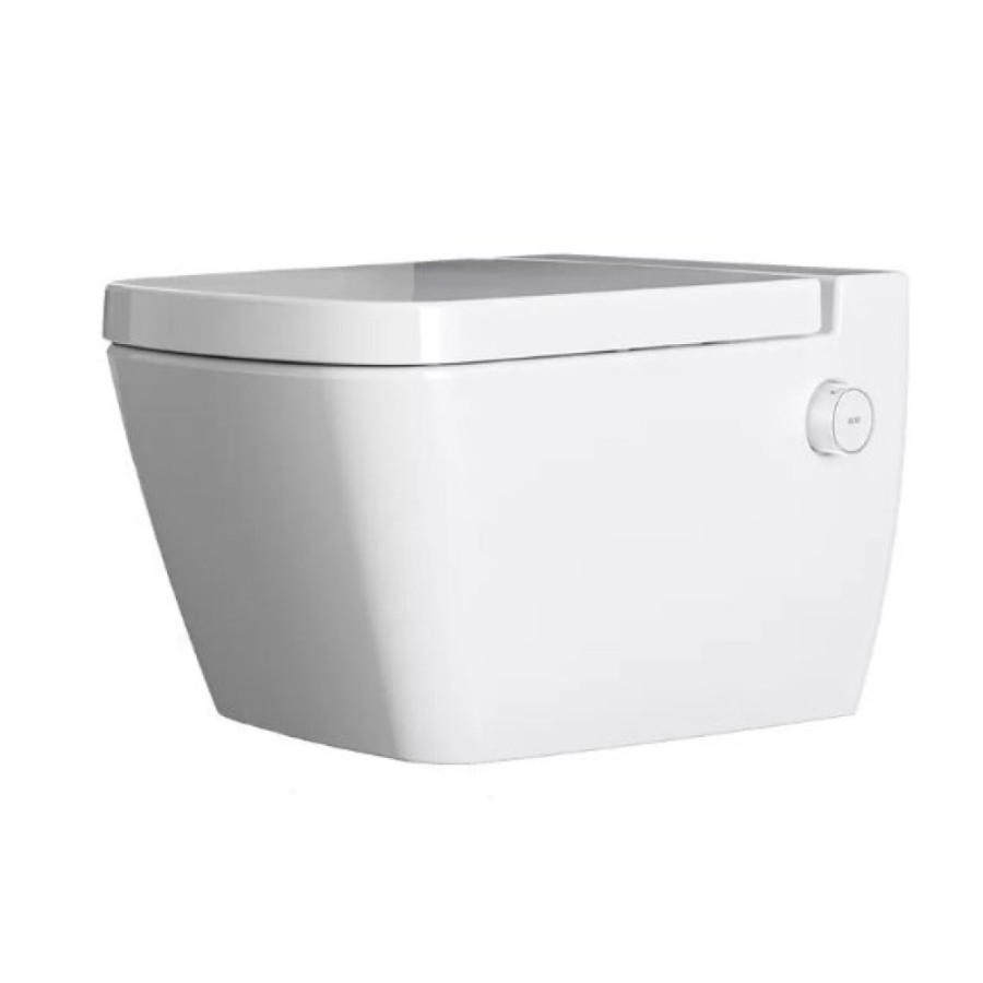 Инсталляция подвесного унитаза TECE Base 9400412.WC2 TECEone с клавишей смыва TECEnow, хром глянцевый