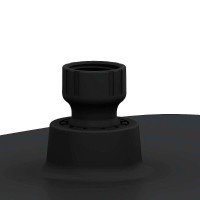 Верхний душ Damixa Apollo 947050300, 23.6 х 23.6 см, черный матовый