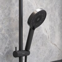 Душевая система Damixa Apollo 947730300, цвет черный матовый