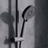 Душевая система Damixa Apollo 947760300, термостатическая, цвет черный матовый