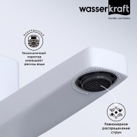 Смеситель для раковины WasserKRAFT Saale, белый матовый, 9503