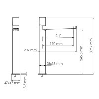 Смеситель для раковины WasserKRAFT Saale, белый матовый, 9503H