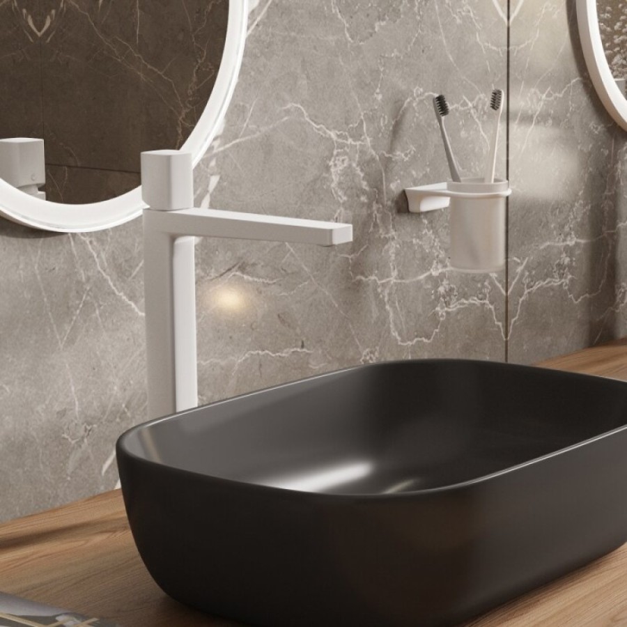 Смеситель для раковины WasserKRAFT Saale, белый матовый, 9503H