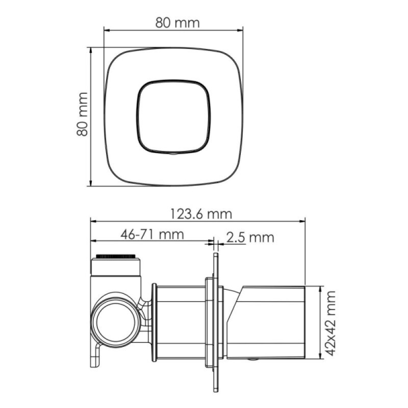 Смеситель для душа WasserKRAFT Saale, белый матовый, 9551