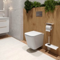 Подвесной безободковый унитаз Lemark Florex белый глянец, с сиденьем микролифт, смыв вихревой Торнадо 3.0, 9614001