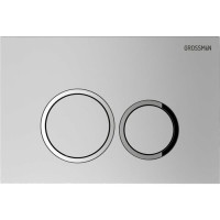 Комплект Grossman Galaxy 97.01.110: инсталляция для унитаза 900.K31.01.000, клавиша смыва хром матовый 700.K31.01.110.110