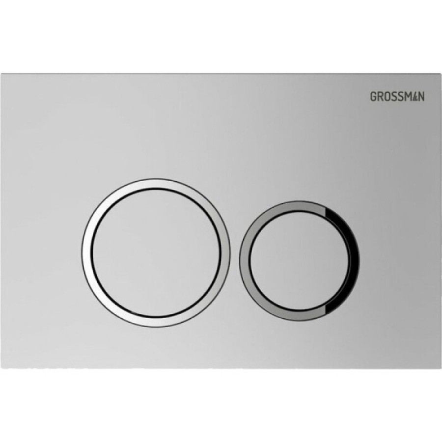 Комплект Grossman Galaxy 97.01.110: инсталляция для унитаза 900.K31.01.000, клавиша смыва хром матовый 700.K31.01.110.110