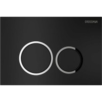 Комплект Grossman Galaxy 97.01.210: инсталляция для унитаза 900.K31.01.000, клавиша смыва черный матовый 700.K31.01.210.210