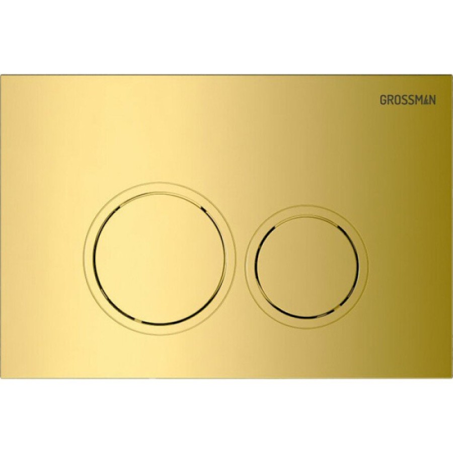 Комплект Grossman Galaxy 97.01.300: инсталляция для унитаза 900.K31.01.000, клавиша смыва золото глянцевое 700.K31.01.300.300