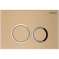 Комплект Grossman Galaxy 97.01.310: инсталляция для унитаза 900.K31.01.000, клавиша смыва золото матовое 700.K31.01.310.310