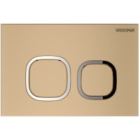 Комплект Grossman Cosmo 97.02.310: инсталляция для унитаза 900.K31.01.000, клавиша смыва золото матовое 700.K31.02.310.310