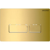 Комплект Grossman Pragma 97.03.300: инсталляция для унитаза 900.K31.01.000, клавиша смыва золото глянцевое 700.K31.03.300.300