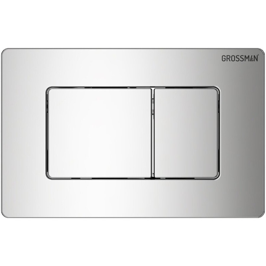 Комплект Grossman Classic 97.4411SQ.04.10M, инсталляция 900.K31.01.000 с безободковым унитазом GR-4411SQ белый, смыв торнадо, сиденье микролифт, клавиша смыва хром глянцевый 700.K31.04.10M.10M