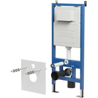 Комплект Grossman Cosmo 97.4414S.02.000, инсталляция 900.K31.01.000 с безободковым унитазом GR-4414S белый, сиденье микролифт, клавиша смыва белый глянец 700.K31.02.000.000
