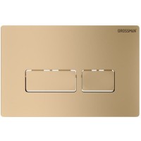 Комплект Grossman Pragma 97.4414S.03.310, инсталляция 900.K31.01.000 с безободковым унитазом GR-4414S белый, сиденье микролифт, клавиша смыва золото матовое 700.K31.03.310.310