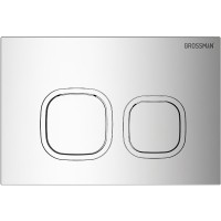 Комплект Grossman Cosmo 97.4440BMS.02.100, инсталляция 900.K31.01.000 с безободковым унитазом GR-4440BMS черный матовый, сиденье микролифт, клавиша смыва хром глянцевый 700.K31.02.100.100