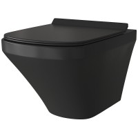 Комплект Grossman Cosmo 97.4440BMS.02.210, инсталляция 900.K31.01.000 с безободковым унитазом GR-4440BMS черный матовый, сиденье микролифт, клавиша смыва черная матовая 700.K31.02.210.210