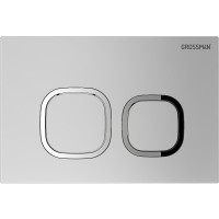 Комплект Grossman Cosmo 97.4440BMS.02.110, инсталляция 900.K31.01.000 с безободковым унитазом GR-4440BMS черный матовый, сиденье микролифт, клавиша смыва хром матовый 700.K31.02.110.110