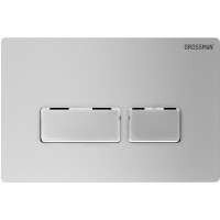 Комплект Grossman Pragma 97.4440BMS.03.110, инсталляция 900.K31.01.000 с безободковым унитазом GR-4440BMS черный матовый, сиденье микролифт, клавиша смыва хром матовый 700.K31.03.110.110