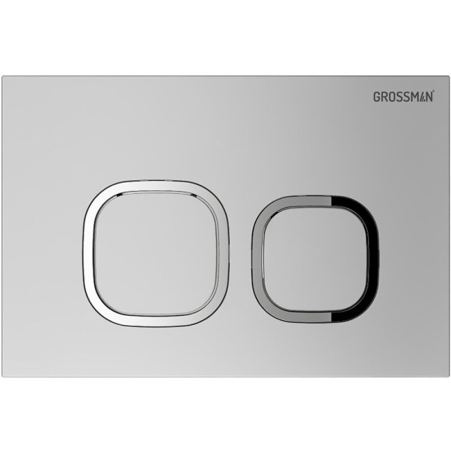 Комплект Grossman Cosmo 97.4440S.02.110, инсталляция 900.K31.01.000 с безободковым унитазом GR-4440S белый, сиденье микролифт, клавиша смыва хром матовый 700.K31.02.110.110