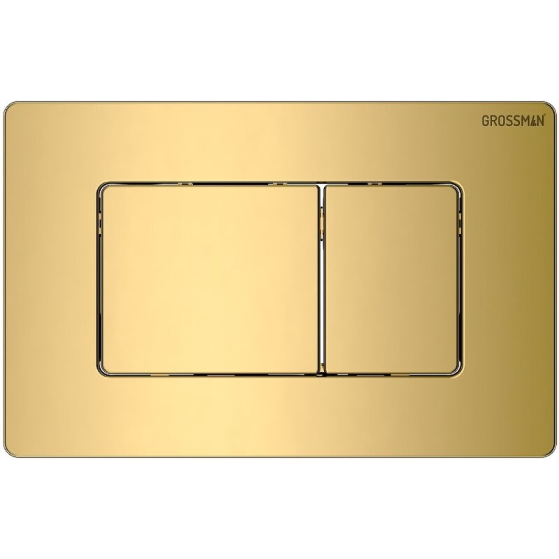 Комплект Grossman Classic 97.4440S.04.30M, инсталляция 900.K31.01.000 с безободковым унитазом GR-4440S белый, сиденье микролифт, клавиша смыва золото глянцевое 700.K31.04.30M.30M