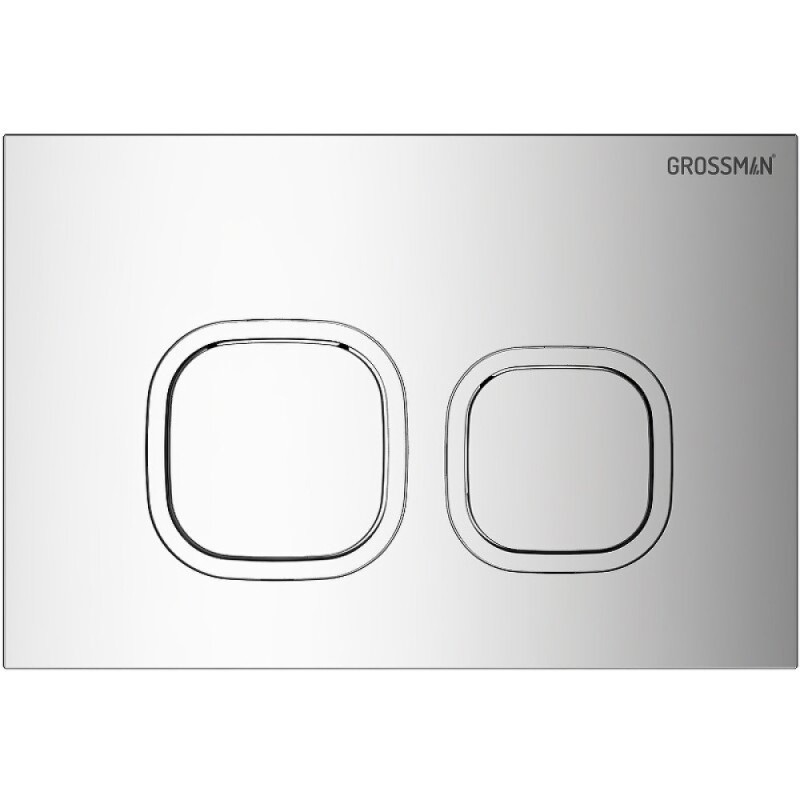 Комплект Grossman Cosmo 97.4441S.02.100, инсталляция 900.K31.01.000 с безободковым унитазом GR-4441S белый, сиденье микролифт, клавиша смыва хром глянцевый 700.K31.02.100.100