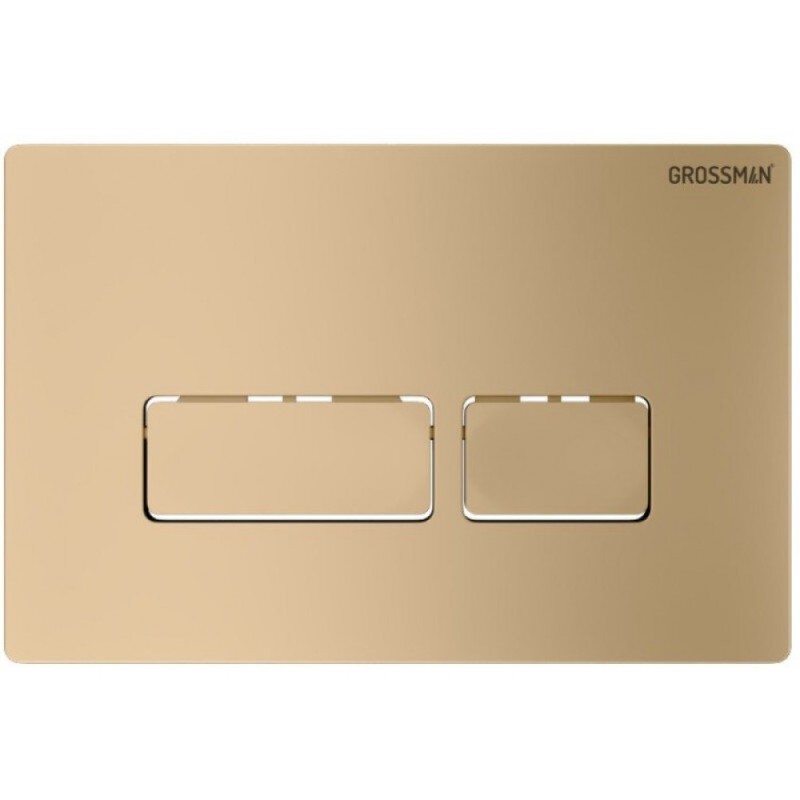 Комплект Grossman Pragma 97.4447S.03.310, инсталляция 900.K31.01.000 с безободковым унитазом GR-4447S белый, сиденье микролифт, клавиша смыва золото матовое 700.K31.03.310.310