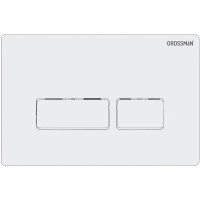 Комплект Grossman Pragma 97.4455GMS.03.000, инсталляция 900.K31.01.000 с безободковым унитазом GR-4455GMS серый матовый, сиденье микролифт, клавиша смыва белая глянцевая 700.K31.03.000.000