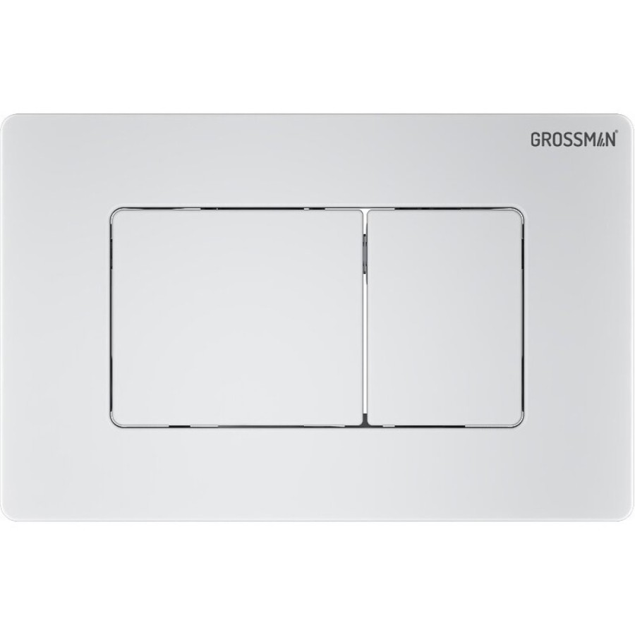 Комплект Grossman Classic 97.4455GMS.04.01M, инсталляция 900.K31.01.000 с безободковым унитазом GR-4455GMS серый матовый, сиденье микролифт, клавиша смыва белая матовая 700.K31.04.01M.01M