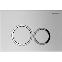 Комплект Grossman Galaxy 97.4477BMS.01.110, инсталляция 900.K31.01.000 с безободковым унитазом GR-4477BMS черный матовый, сиденье микролифт, клавиша смыва хром матовый 700.K31.01.110.110