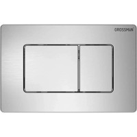 Комплект Grossman Classic 97.4477BMS.04.12M, инсталляция 900.K31.01.000 с безободковым унитазом GR-4477BMS черный матовый, сиденье микролифт, клавиша смыва хром сатин 700.K31.04.12M.12M