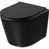 Комплект Grossman Style 97.4477BMSQ.05.21M, инсталляция 900.K31.01.000 с безободковым унитазом GR-4477BMSQ черный матовый, смыв торнадо, сиденье микролифт, клавиша смыва черная матовая 700.K31.05.21M.21M
