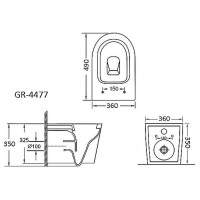 Комплект Grossman Style 97.4477S.05.10M, инсталляция 900.K31.01.000 с безободковым унитазом GR-4477S белый, сиденье микролифт, клавиша смыва хром глянцевый 700.K31.05.10M.10M