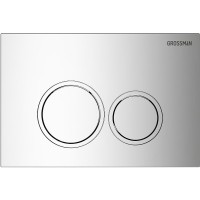 Комплект Grossman Galaxy 97.4477SQ.01.100, инсталляция 900.K31.01.000 с безободковым унитазом GR-4477SQ белый, смыв торнадо, сиденье микролифт, клавиша смыва хром глянцевый 700.K31.01.100.100