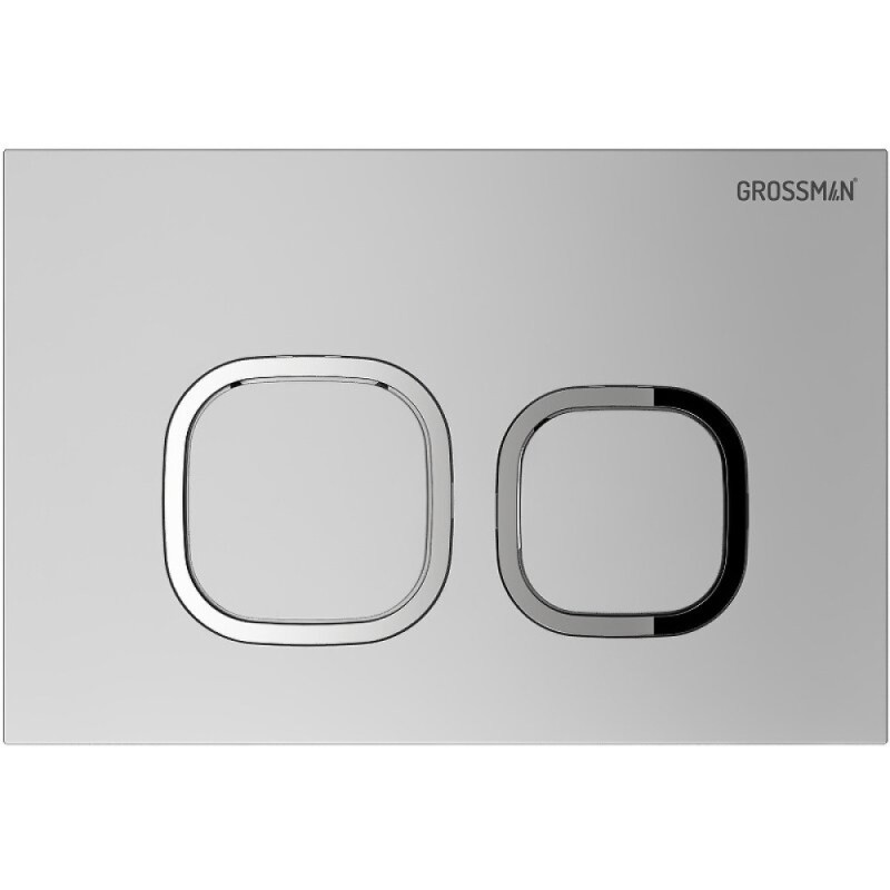 Комплект Grossman Cosmo 97.4478BMS.02.110, инсталляция 900.K31.01.000 с безободковым унитазом GR-4478BMS черный матовый, сиденье микролифт, клавиша смыва хром матовый 700.K31.02.110.110
