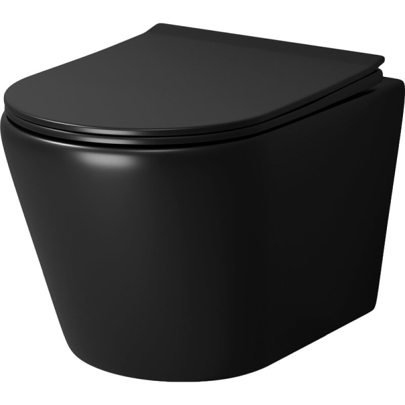 Комплект Grossman Classic 97.4478BMS.04.12M, инсталляция 900.K31.01.000 с безободковым унитазом GR-4478BMS черный матовый, сиденье микролифт, клавиша смыва хром сатин 700.K31.04.12M.12M