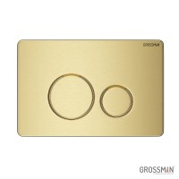Комплект Grossman Style 97.4478BMS.05.32M, инсталляция 900.K31.01.000 с безободковым унитазом GR-4478BMS черный матовый, сиденье микролифт, клавиша смыва золото сатин 700.K31.05.32M.32M