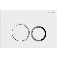 Комплект Grossman Galaxy 97.4478S.01.000, инсталляция 900.K31.01.000 с безободковым унитазом GR-4478S белый, сиденье микролифт, клавиша смыва белая глянцевая 700.K31.01.000.000